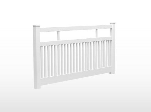 Ascot Closed Top PVC Picket Fence Panel Kit