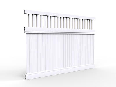 Stradbroke Partial Privacy PVC Fence Panel Kit