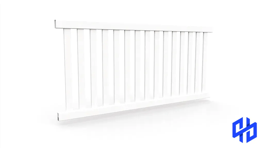 Kenmore Closed Top PVC Picket Fence Panel Kit