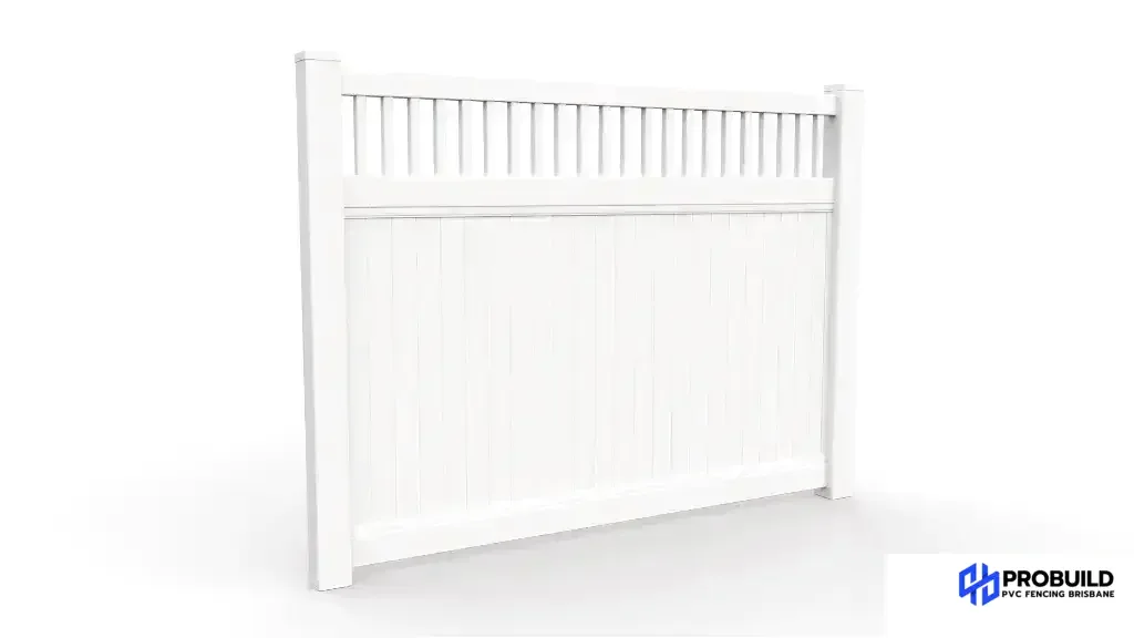 Partial Privacy PVC Fence